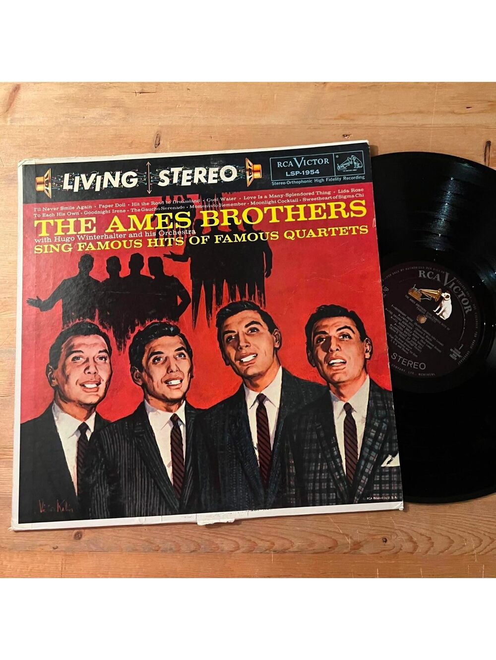 The Ames Brothers - Famous hits if Famous Quartets 33rpm VG+ VR21